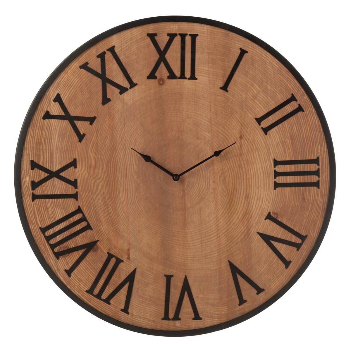 Horloge Murale Effet Bois "Nue" 60cm Naturel - Image 1