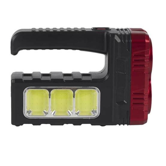 Lampe baladeuse LED compacte 2 en 1 mode projecteur ou lampe torche double éclairage rechargeable USB et solaire - - Image 6