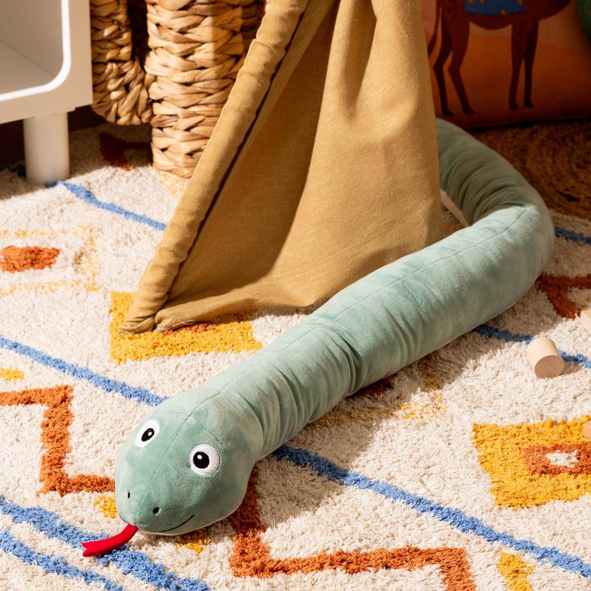 Peluche Enfant Serpent "Acka" 150cm Vert - Image 3