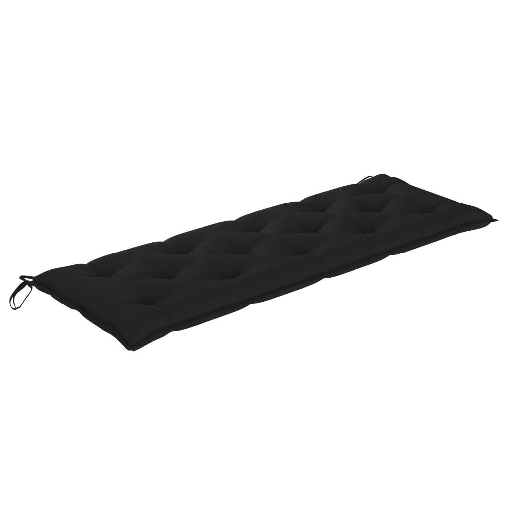 Helloshop26 - Banc de jardin meuble de patio d'extérieur terrasse avec coussin 157 cm bois d'acacia massif - Imagen 6