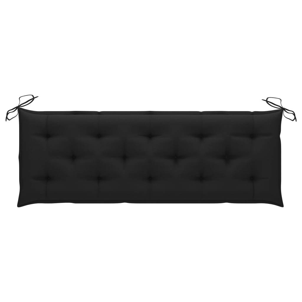Helloshop26 - Banc de jardin meuble de patio d'extérieur terrasse avec coussin 157 cm bois d'acacia massif - Imagen 7