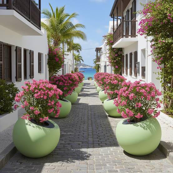 Pot de fleurs dolce vita 300l - plast'up rotomoulage - Image 3