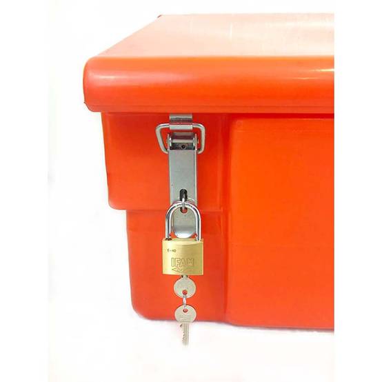 Coffre de jardin 100l avec grenouillères et cadenas- plast'up rotomoulage - Imagen 3