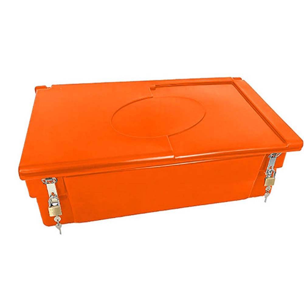 Coffre de jardin 100l avec grenouillères et cadenas- plast'up rotomoulage - Imagen 1