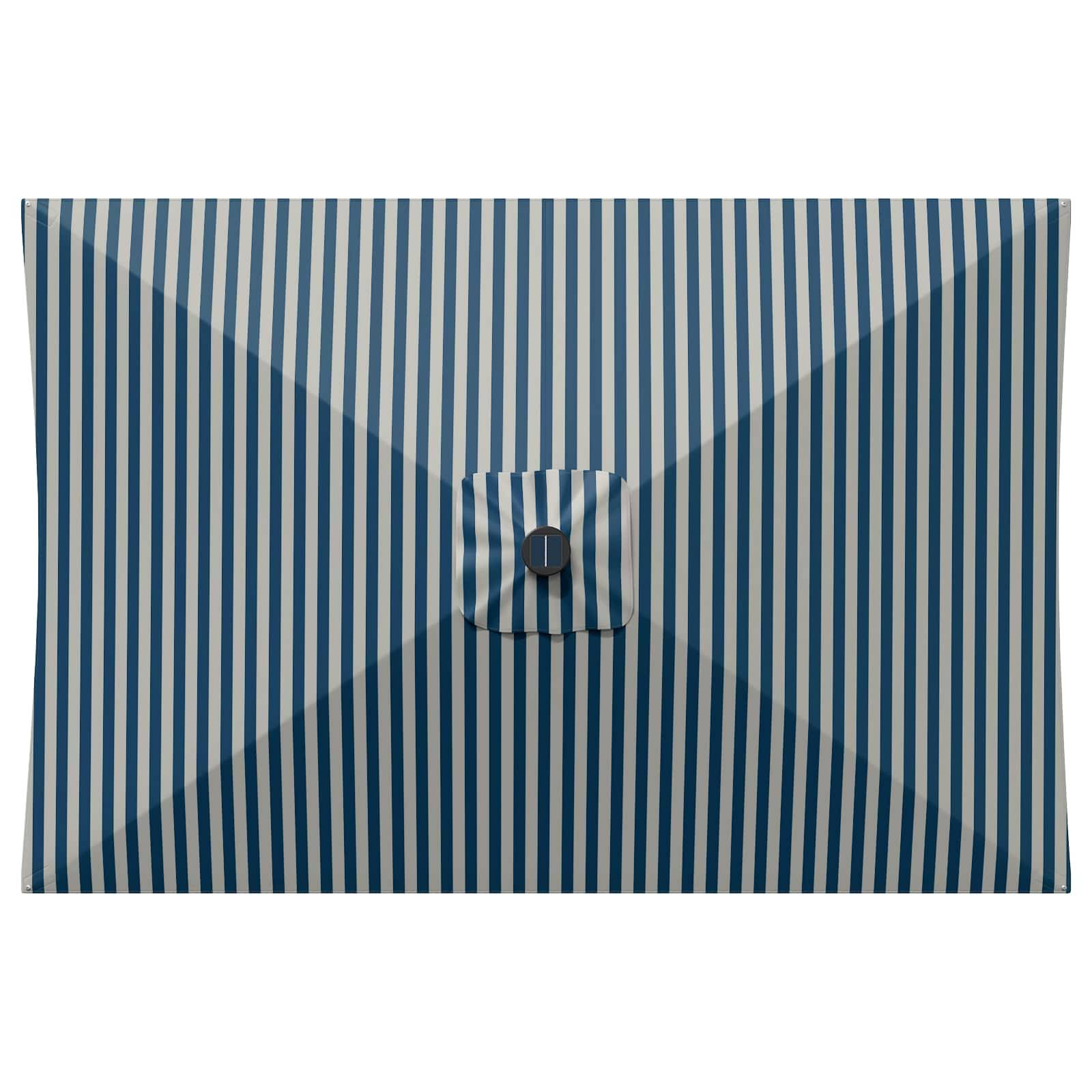 Parasol de jardin polyester bleu et blanc 290 x 190 x 235 cm - PANGIVO - Image 5