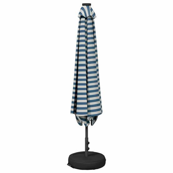 Parasol de jardin polyester bleu et blanc 290 x 190 x 235 cm - PANGIVO - Image 3