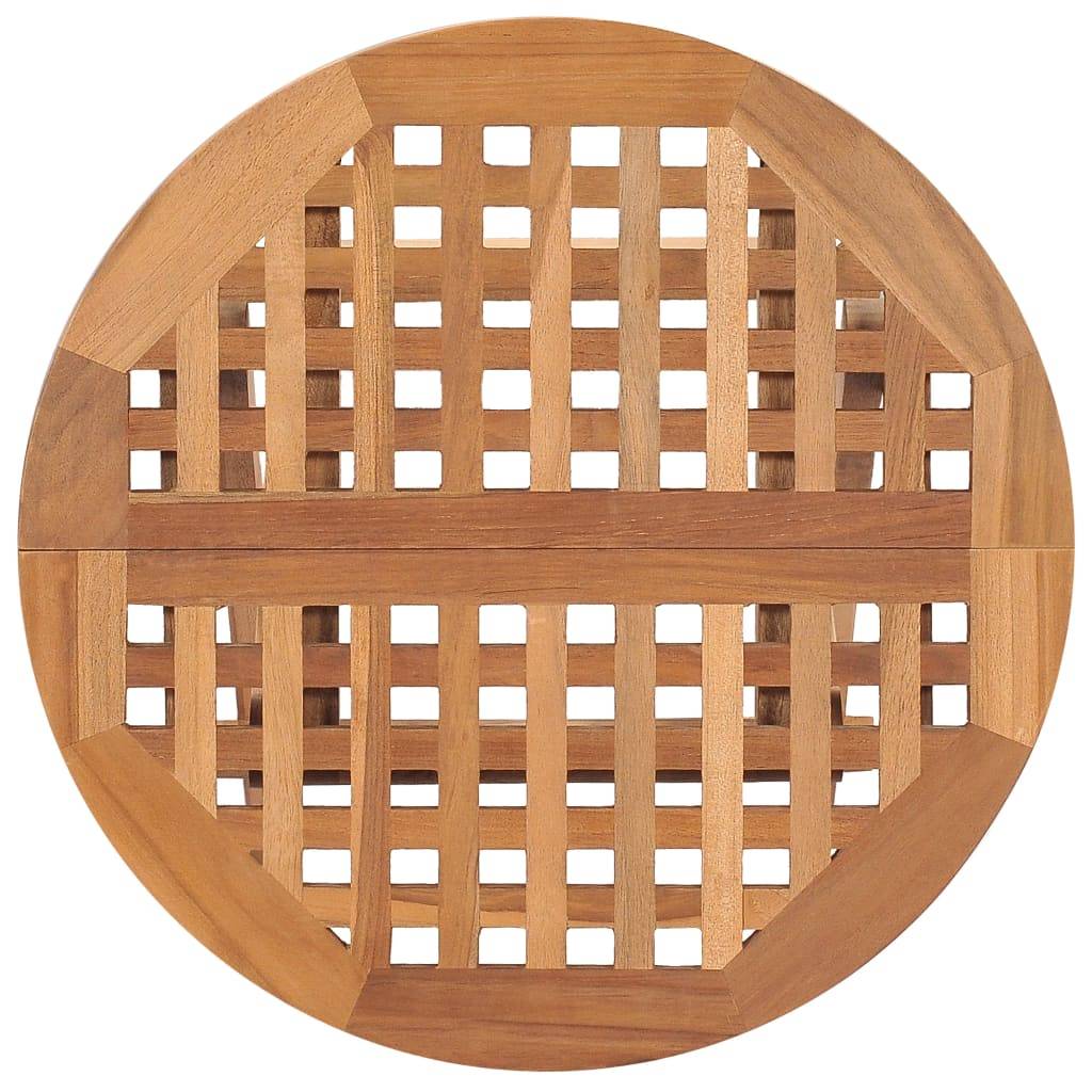 Maison Chic - Table pliable de jardin | Table d'extérieur 50x50x50 cm Bois de teck solide - Image 4