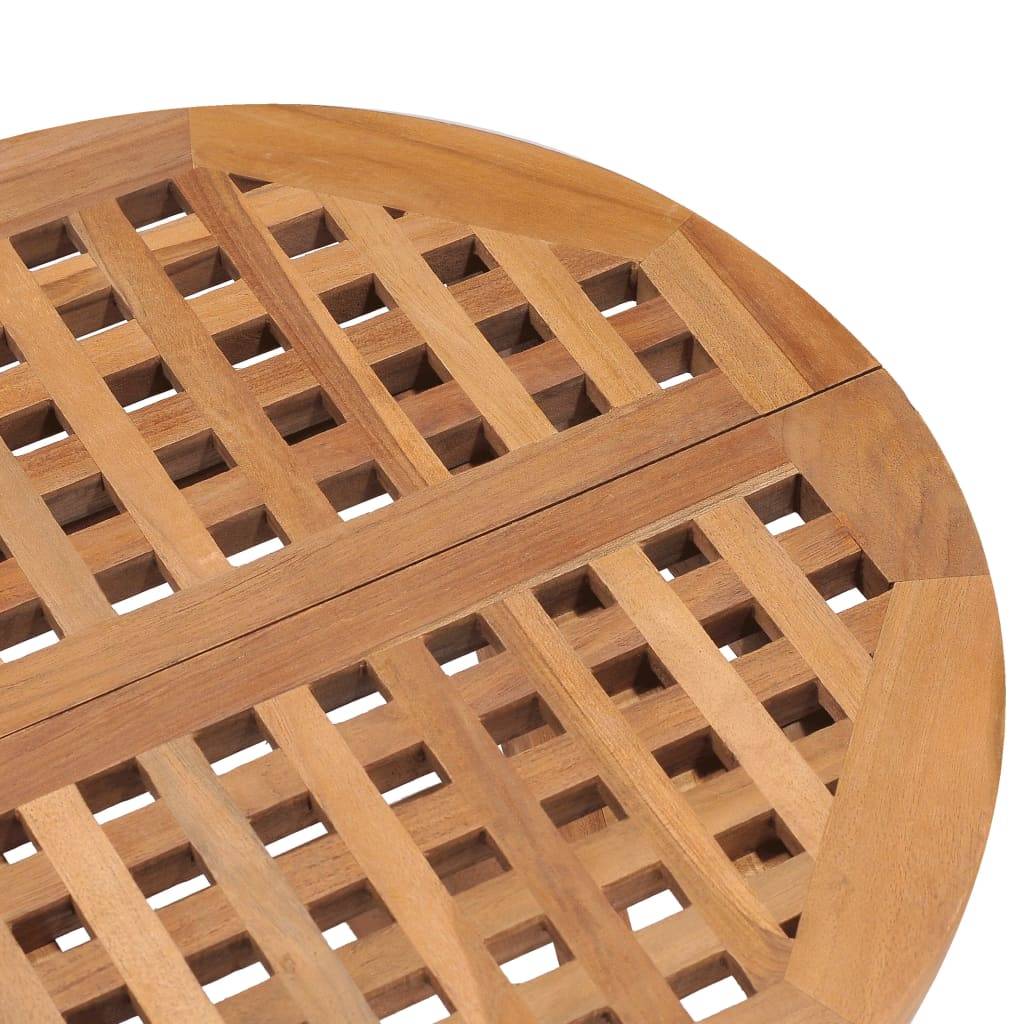 Maison Chic - Table pliable de jardin | Table d'extérieur 50x50x50 cm Bois de teck solide - Image 5