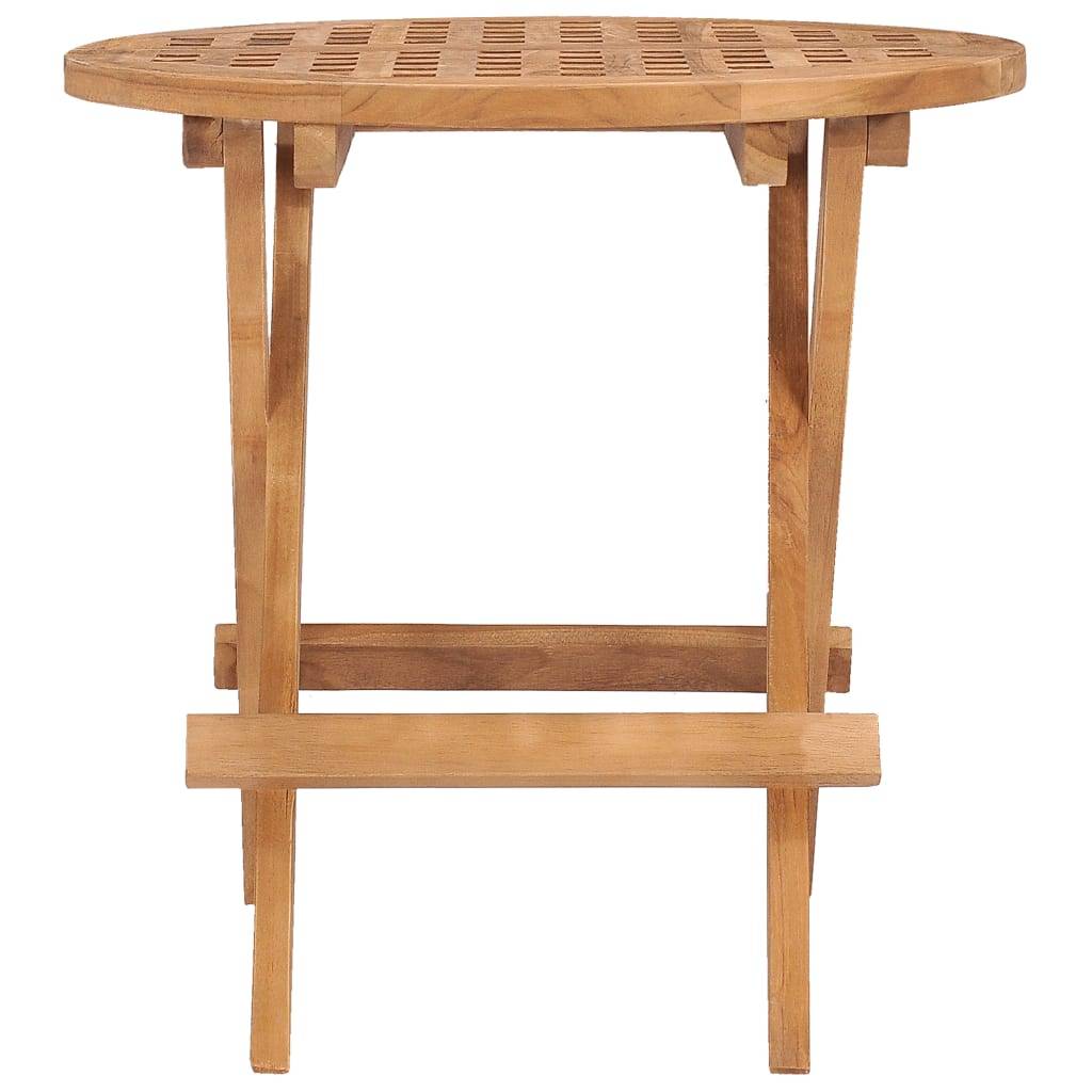 Maison Chic - Table pliable de jardin | Table d'extérieur 50x50x50 cm Bois de teck solide - Image 1