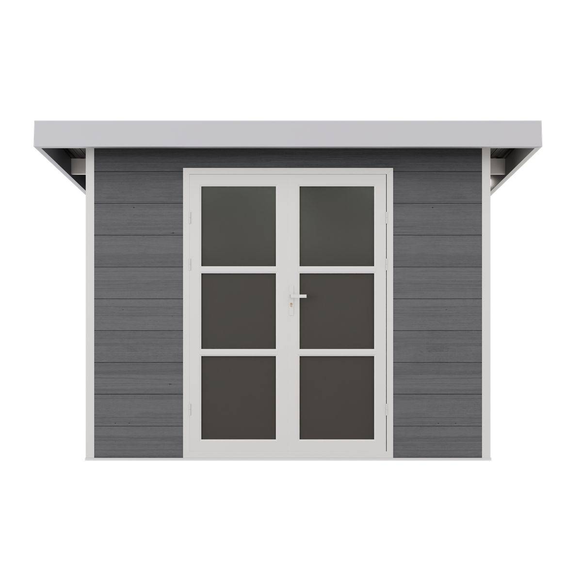 Direct Abris - Abri de Jardin Composite ALMA - 7m2 - Gris/blanc - Cabane de jardin - Image 4
