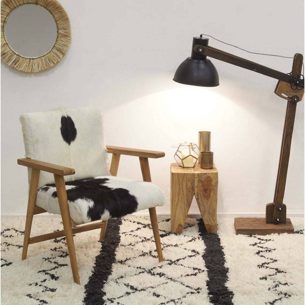 Aubry Gaspard - Miroir rond en jonc naturel - Imagen 2