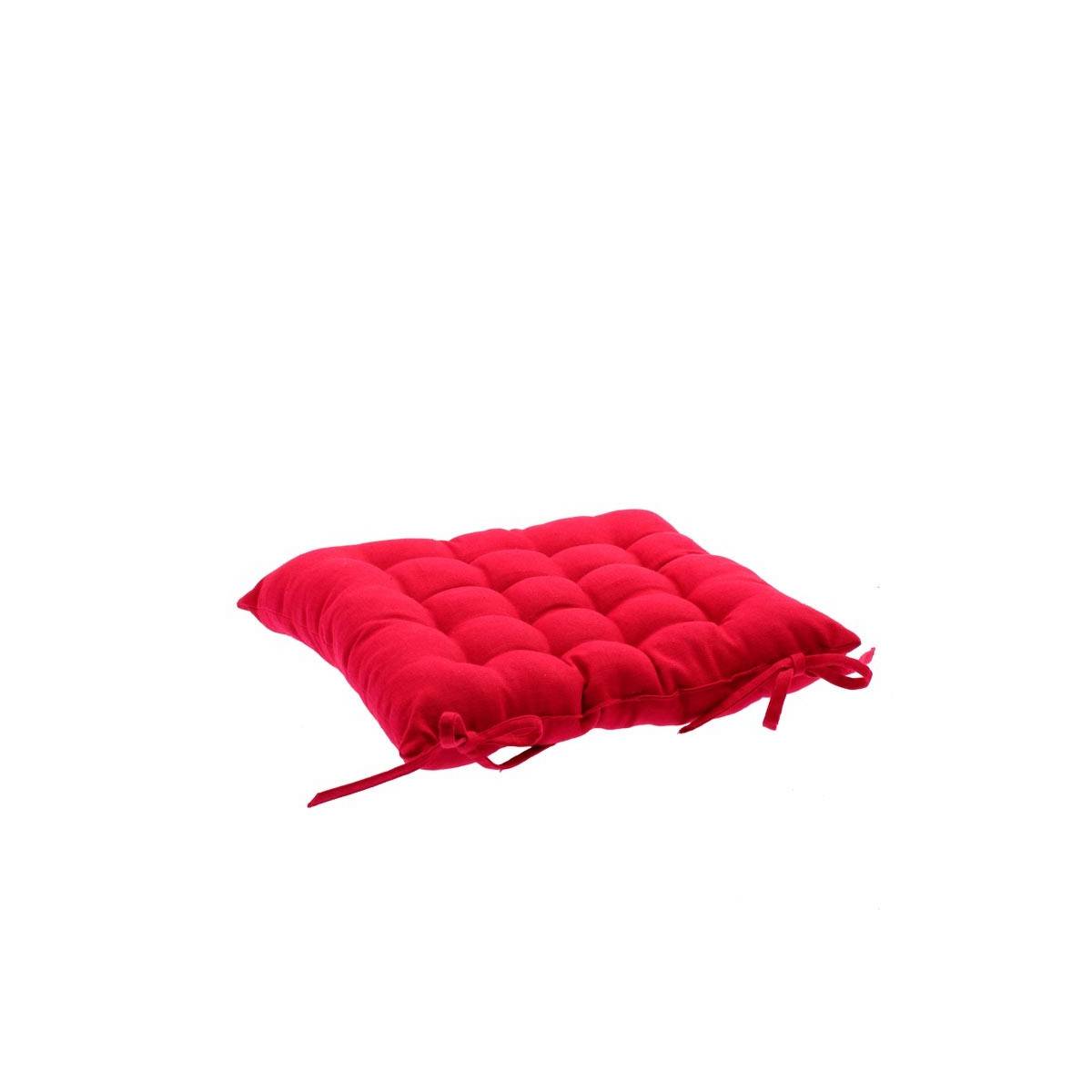 Jardideco - Coussin pour chaise de jardin Rouge 38 x 38 cm - Image 2