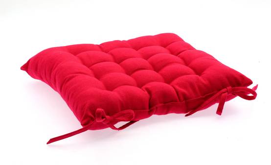 Jardideco - Coussin pour chaise de jardin Rouge 38 x 38 cm - Image 1