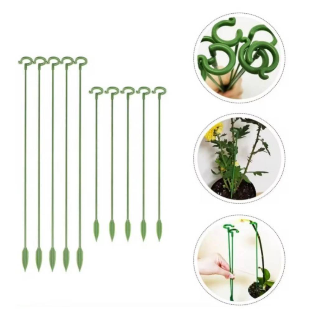 Lot de 10 Tuteurs pour Plantes d'Intérieur 27 cm - Fibre de Verre Résistant - Support pour Orchidées et Fleurs Délicates - Lytech - Image 1