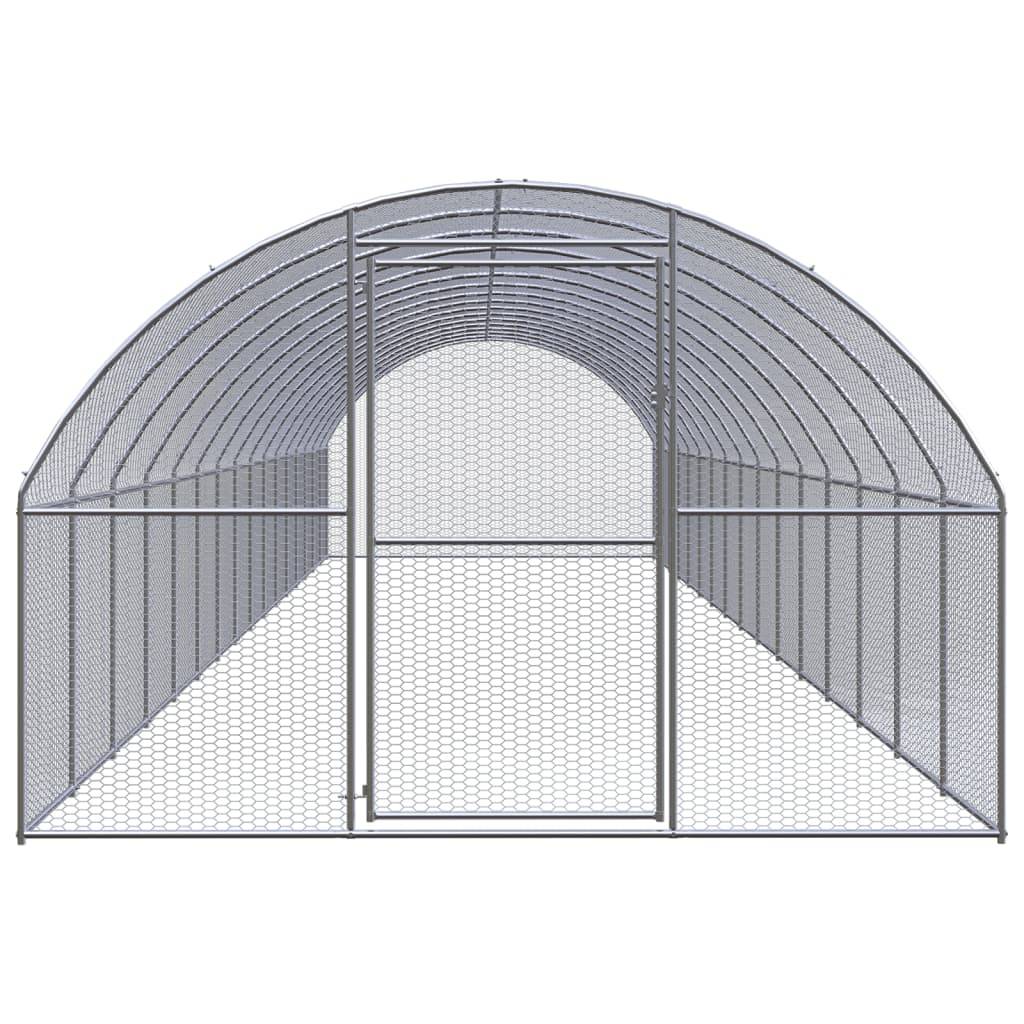 Poulailler extérieur Acier galvanisé Volière grillagée jardin 3x16x2 m – ComfortXL Outdoor Living - Image 2