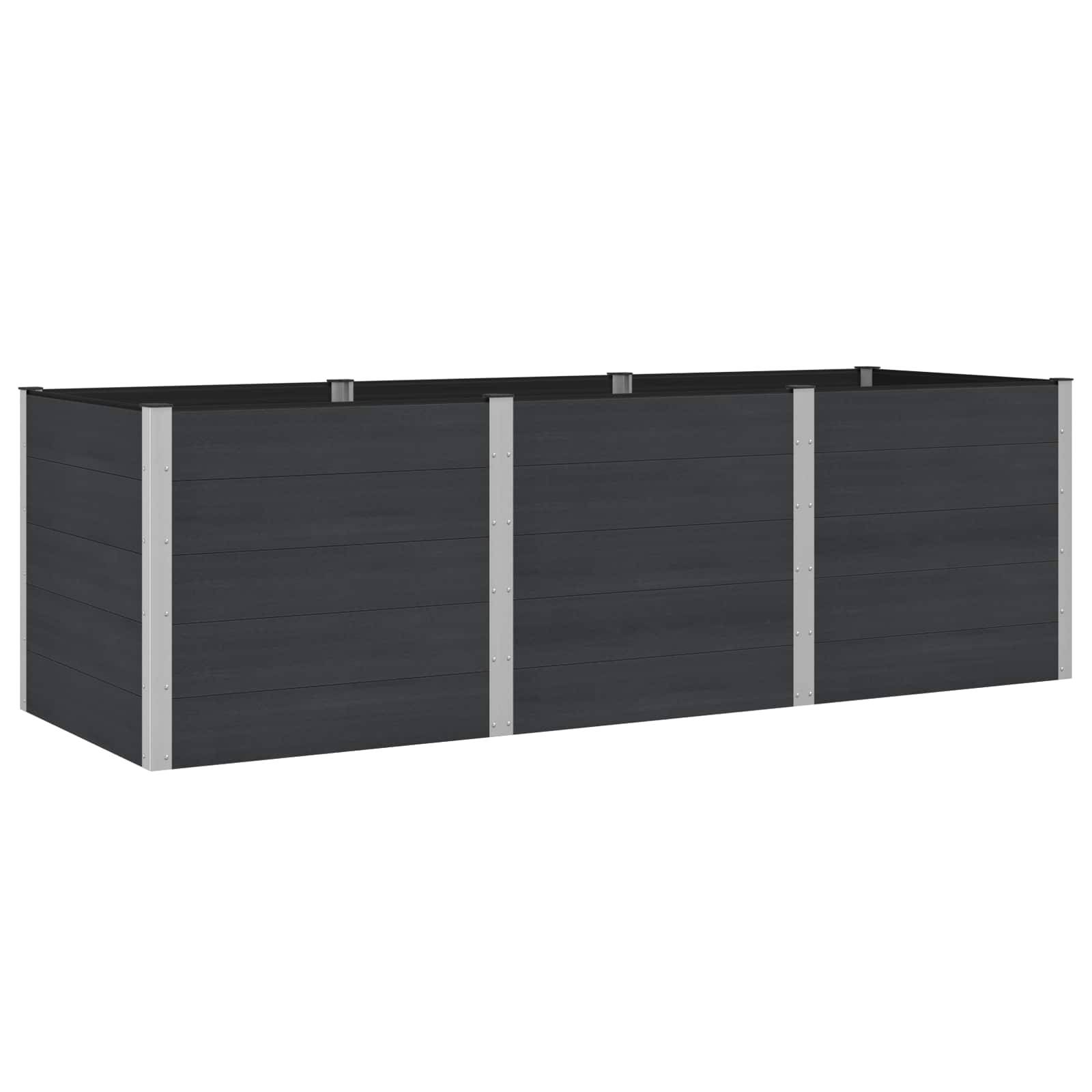 Prolenta Premium - Jardinière aluminium noir 300 x 100 x 91 cm - Prolenta premium p3299.1 - Image 1