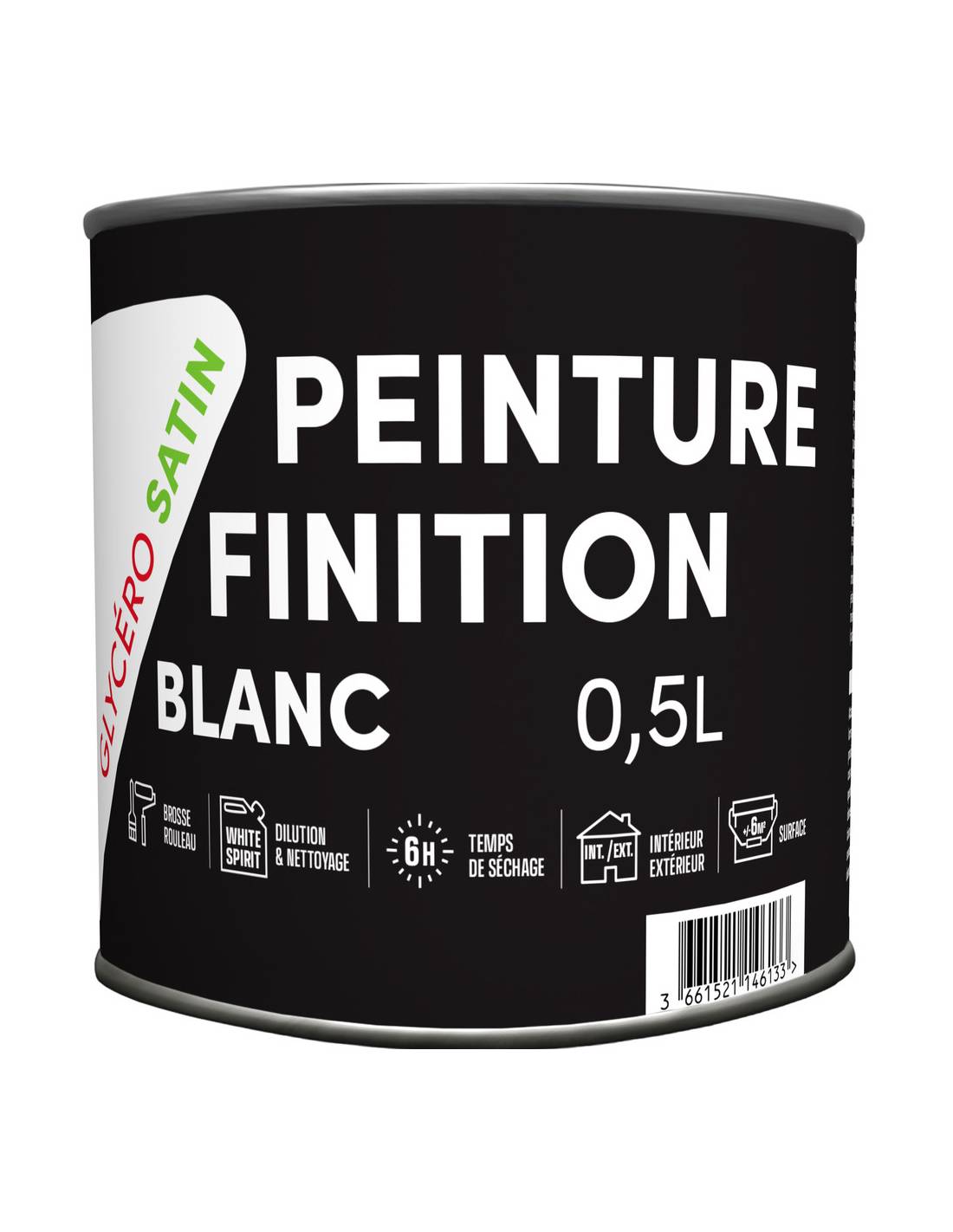 Laque Glycéro Satin Tdp Finition Satinée Durable, Intérieur/extérieur - Générique