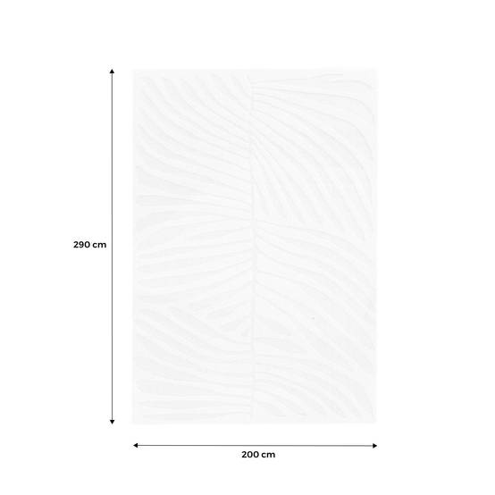 Tapis intérieur motif végétal crème Lily 200x290cm | sweeek - Image 4