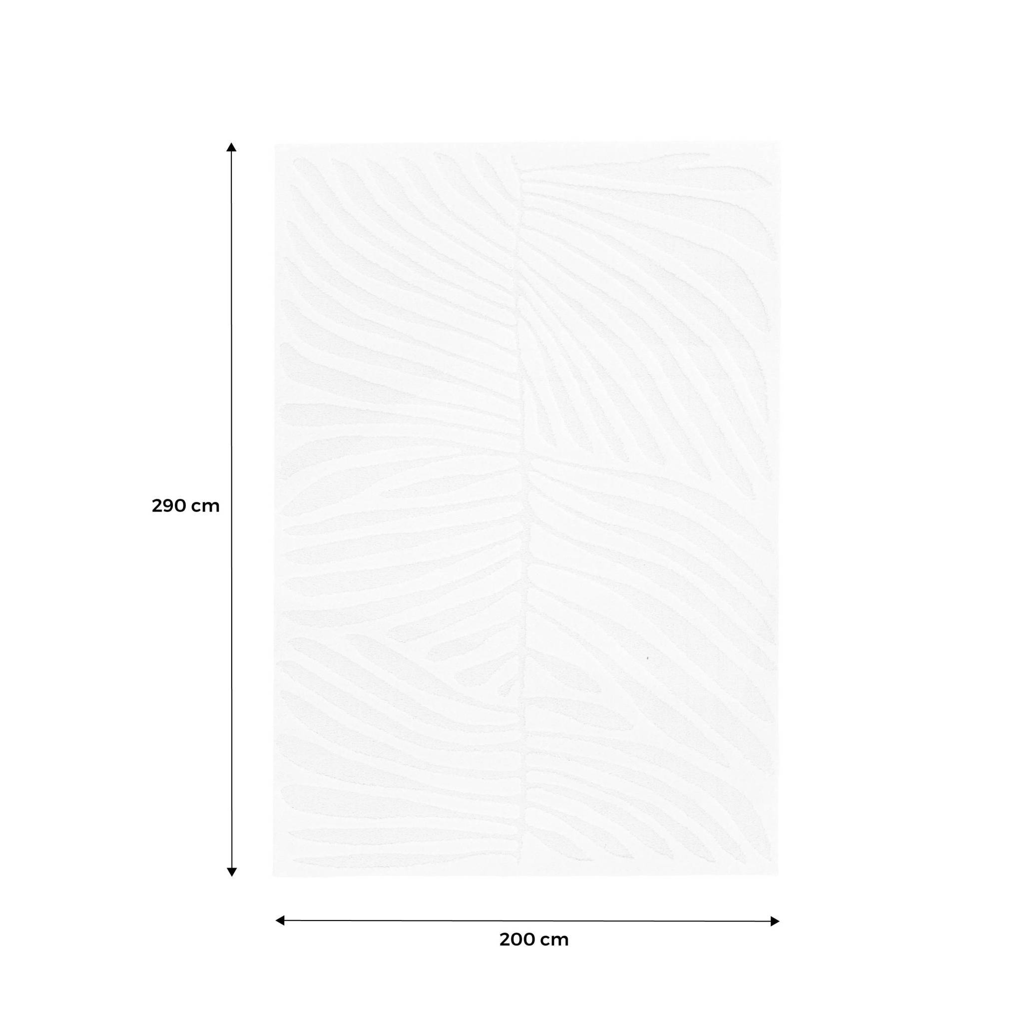 Tapis intérieur motif végétal crème Lily 200x290cm | sweeek - Image 4