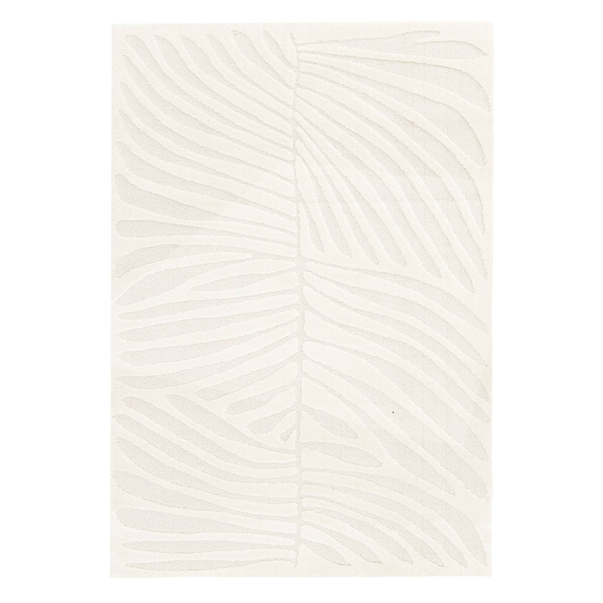 Tapis intérieur motif végétal crème Lily 200x290cm | sweeek - Image 1