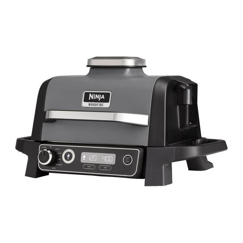 Barbecue électrique - Ninja - Woodfire - Og701eu - Grill, Fumoir & Air Fryer - Antiadhésif - Gris Et Noir - Imagen 1