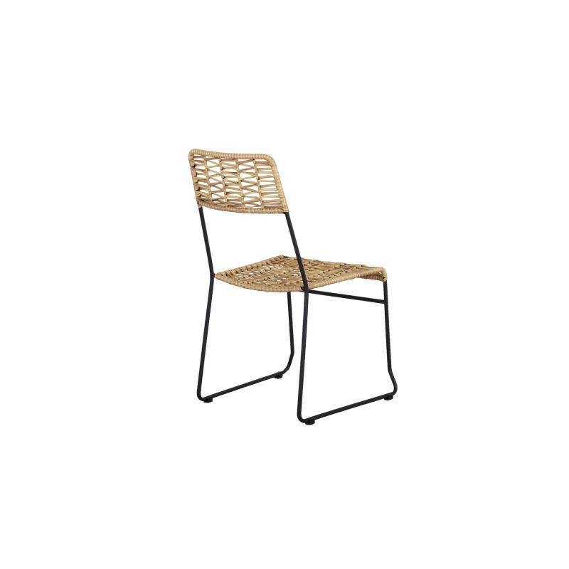 Beau Rivage - Lot de 2 chaises MASSA en résine tressée coloris naturel Beau Rivage - Imagen 5