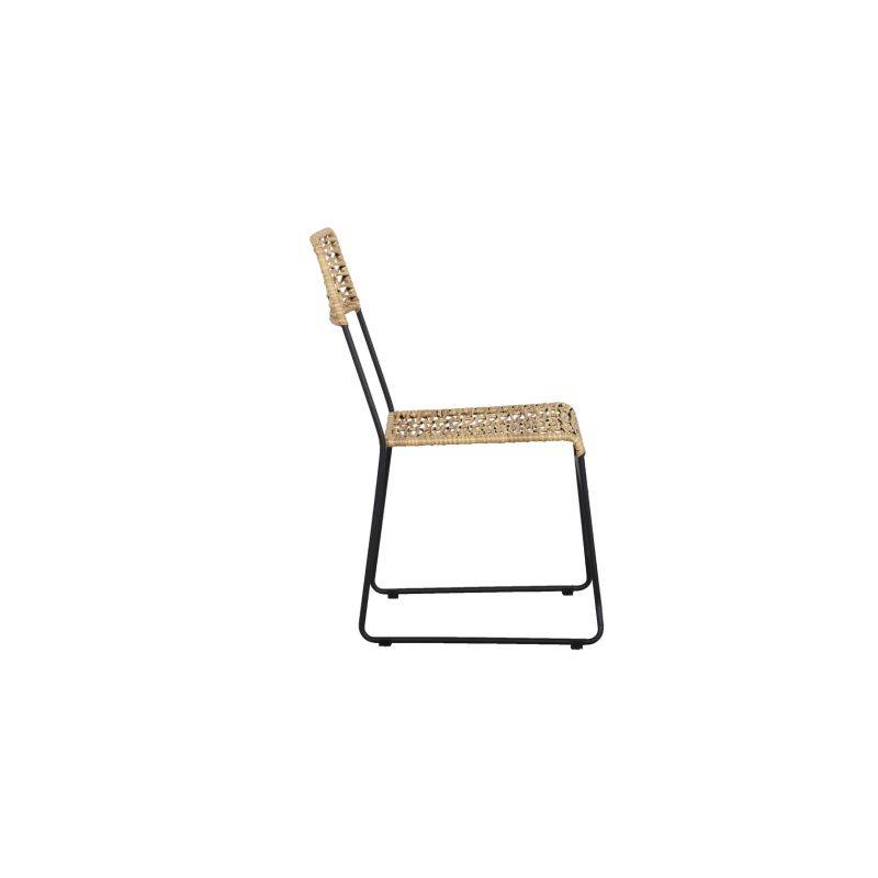 Beau Rivage - Lot de 2 chaises MASSA en résine tressée coloris naturel Beau Rivage - Imagen 4