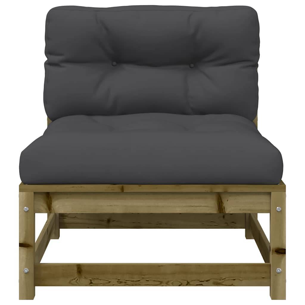 Canapé Extérieur 2 Places Pin Imprégné avec Coussins Anthracite Résistant Pourriture – ComfortXL Outdoor Living - Image 9