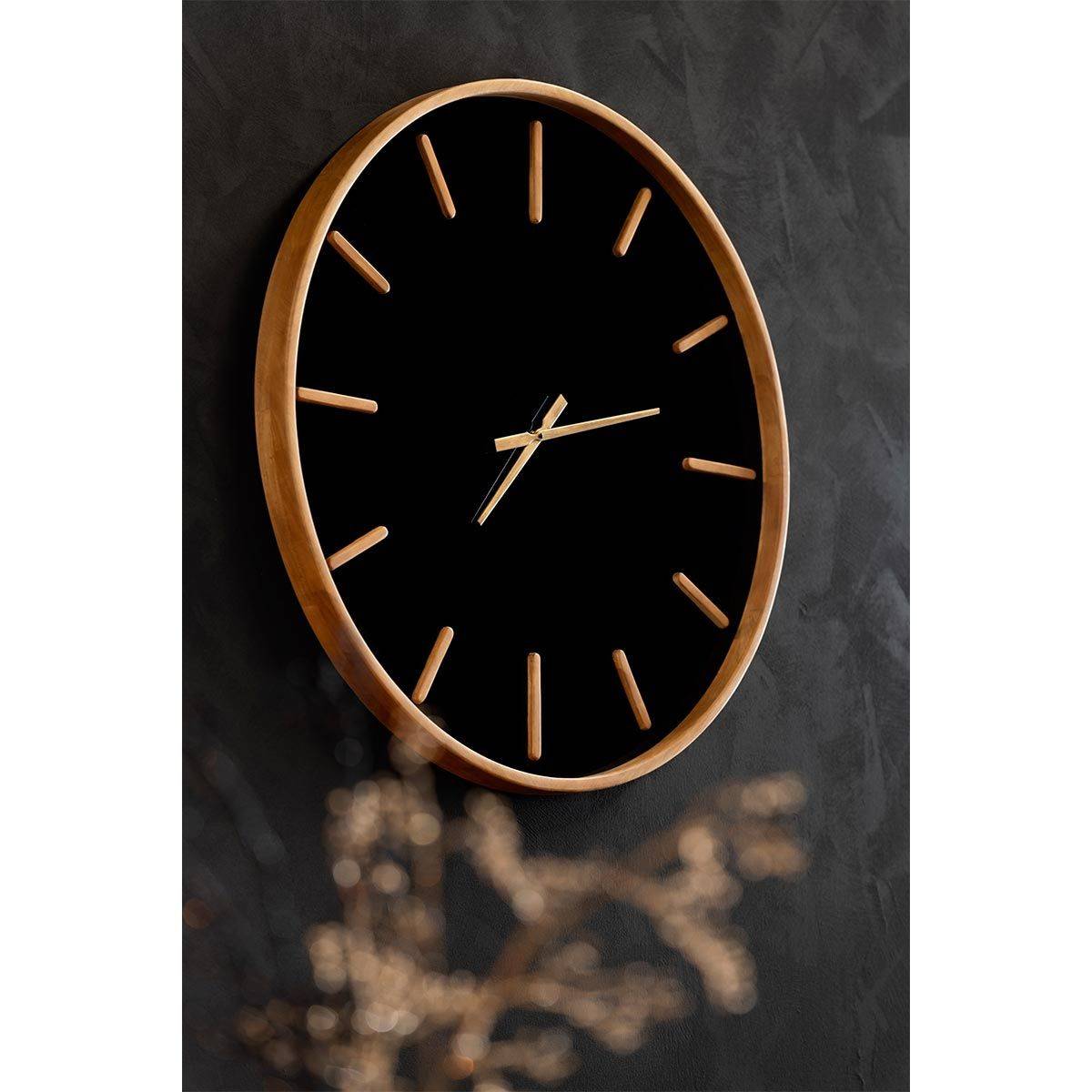 Horloge Murale Design "Creva" 40cm Marron & Noir - Image 5