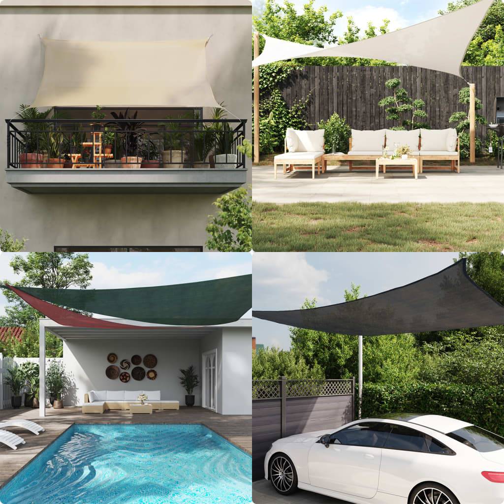 Maison Chic - Voile d'ombrage - Voile solaire 160 g/m² Anthracite 4x5 m PEHD - Meuble Pro - Imagen 2