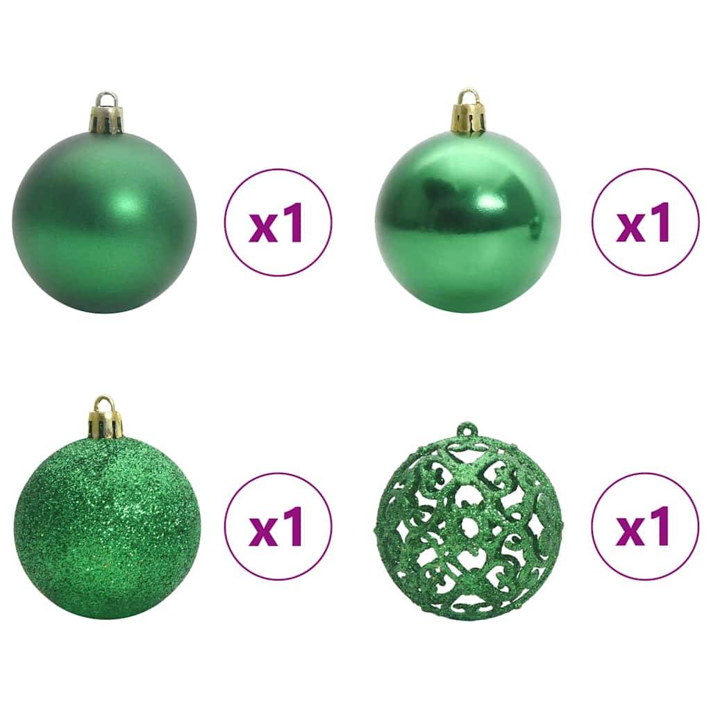 Sapin de Noël | Arbre de Noël artificiel à charnières 150 LED Vert 150 cm Maison Chic - Image 8