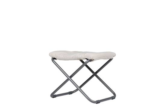 Fiam - Repose-Pieds CHICO SOFT Aluminium ANTHRACITE Oléfine BLANC BEIGE 49x60x47 cm FIAM - Image 3