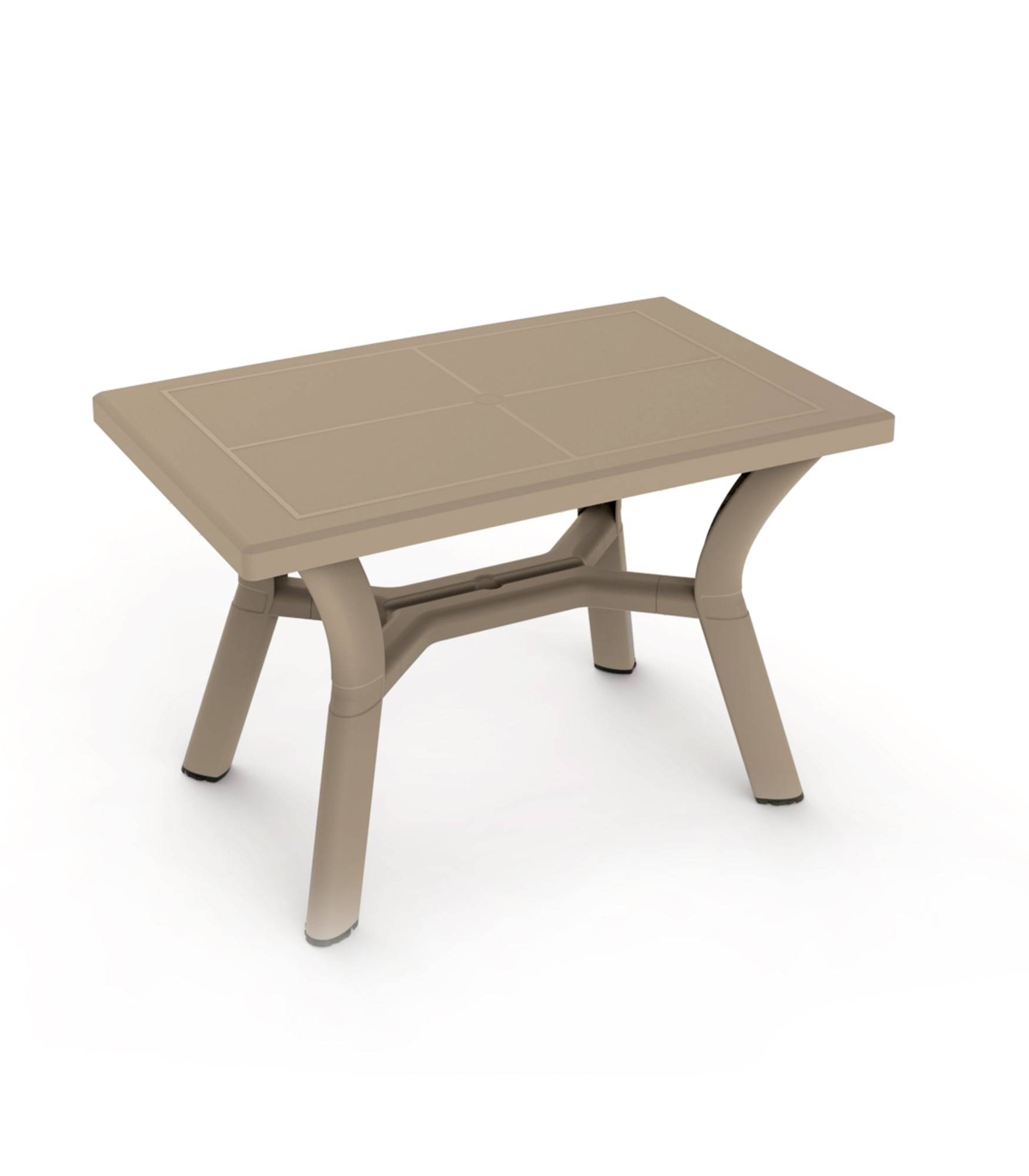 Table rectangulaire recyclée extérieur 115x72 sable DALIA garbar - Image 1
