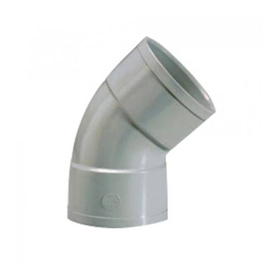 Girpi - Coude PVC 45° FF - Ø mm: 125