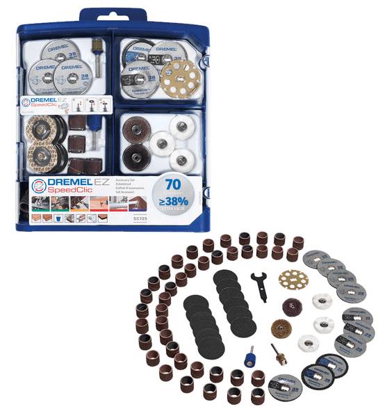 Coffret 70 accessoires EZ SpeedClic multi-usage SC725 - DREMEL - 2615E725JA - Image 1