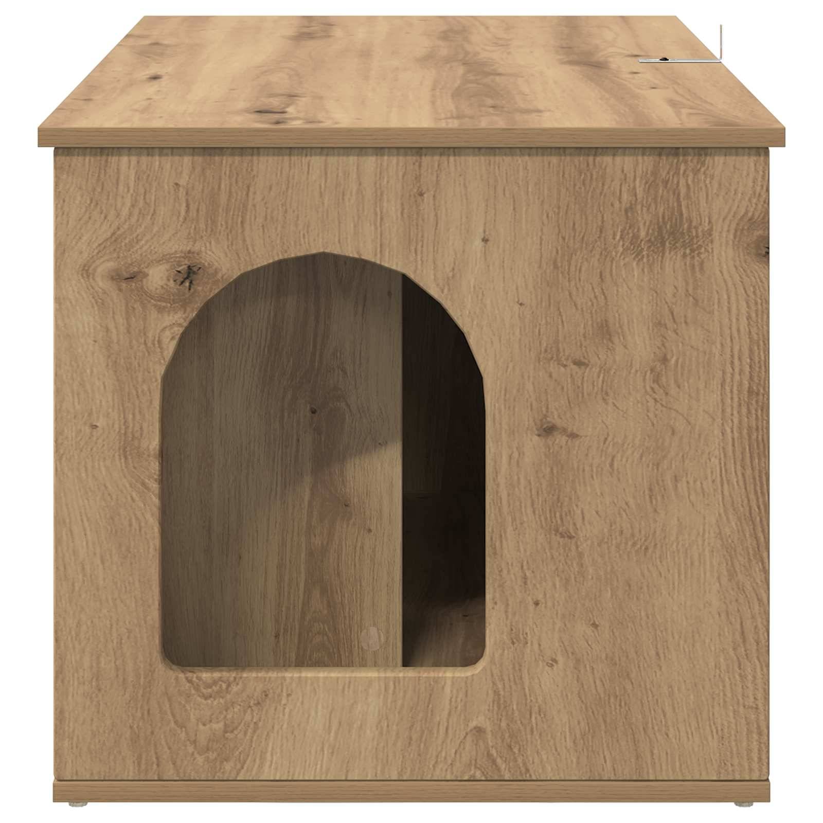 Chatiere bois marron  85 x 55 x 50,5 cm  - Prolenta premium p368.0 - Image 8