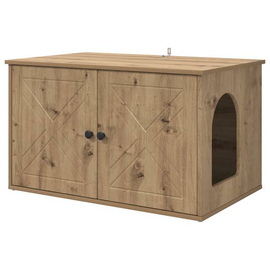 Chatiere bois marron 85 x 55 x 50,5 cm - Prolenta premium p368.0 - Image 1