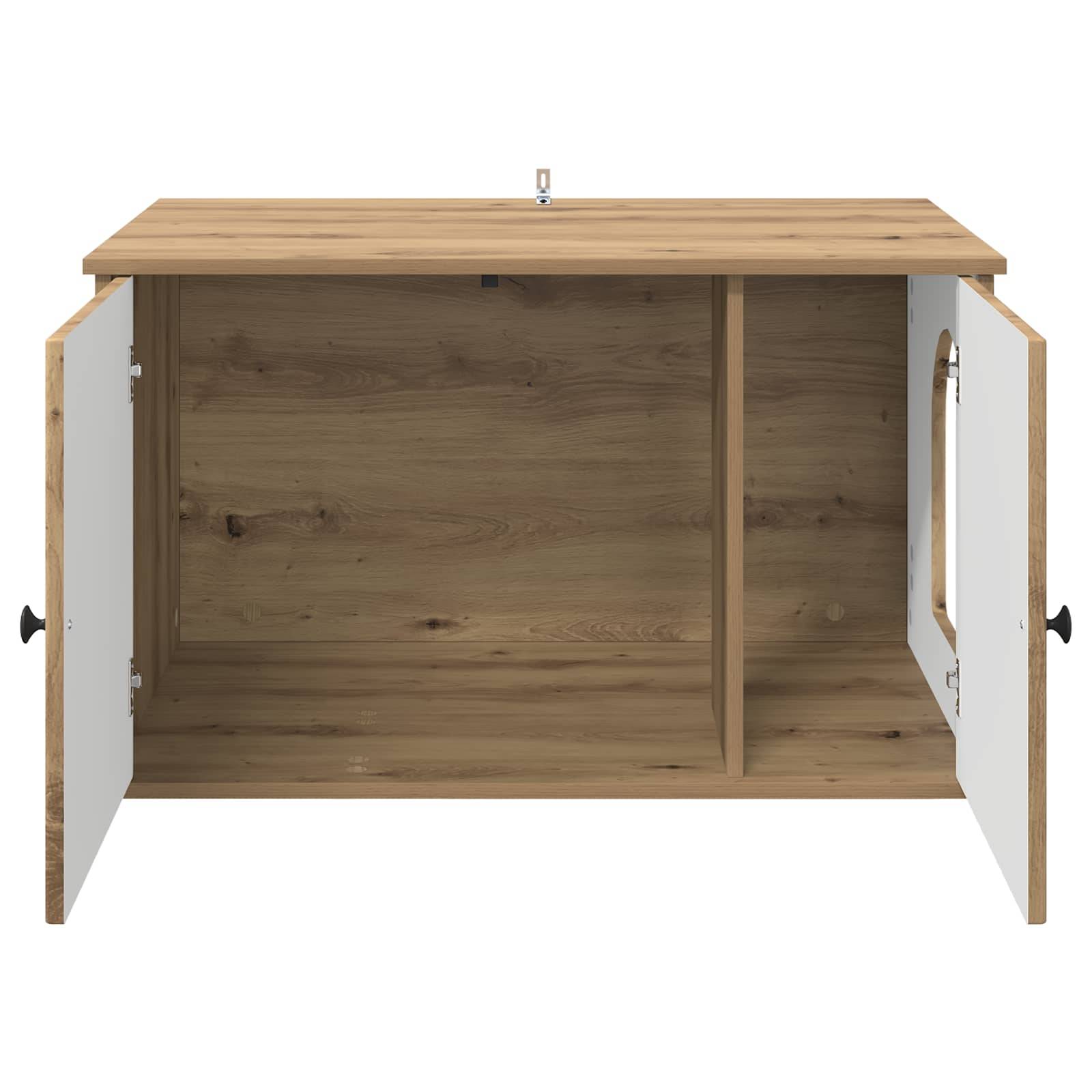 Chatiere bois marron  85 x 55 x 50,5 cm  - Prolenta premium p368.0 - Image 6