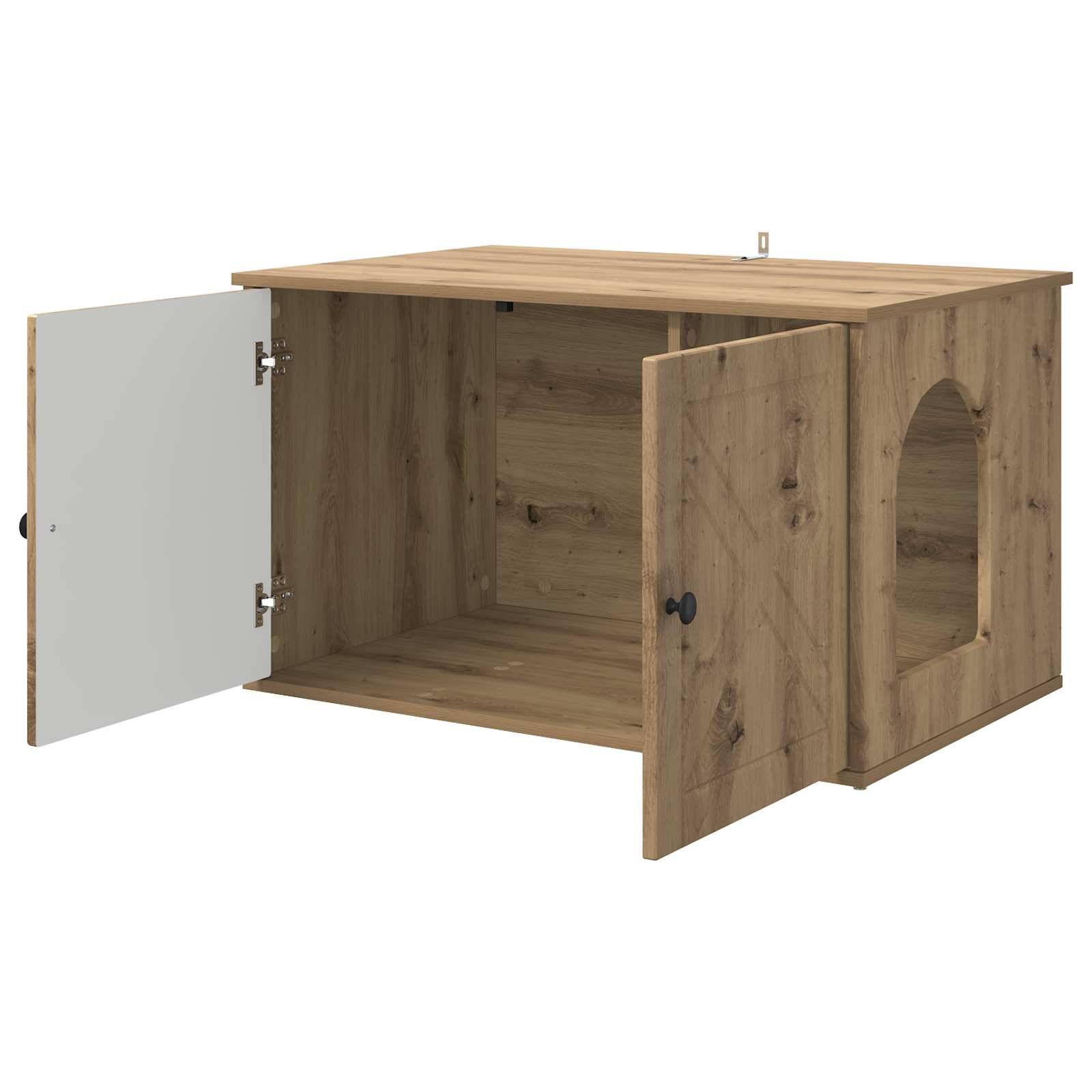 Chatiere bois marron  85 x 55 x 50,5 cm  - Prolenta premium p368.0 - Image 5