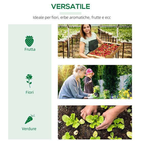 Mini serre de jardin potager format châssis acier et bâche PE blanche pour boutures et semis 120x60x60cm - Image 9