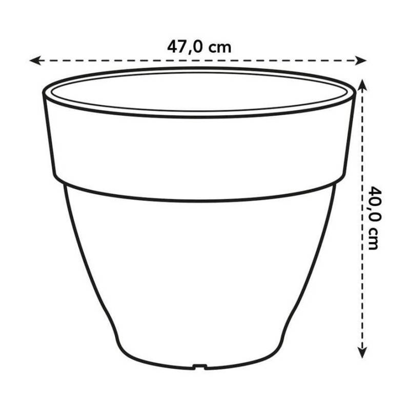 Elho - Pot De Fleurs Rond Vibia - Plastique Réservoir - ø47 - Vert - Imagen 5