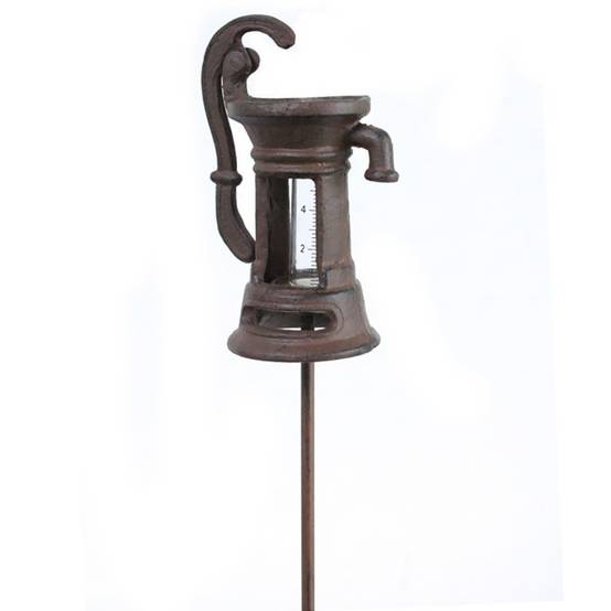 La Grande Prairie - Pluviomètre jardin pompe à eau 114x11cm - Image 1
