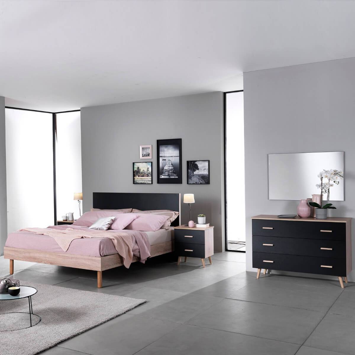 ALTOBUY - Miroir Rectangulaire 60x90cm Noir - MAELYS - Image 2