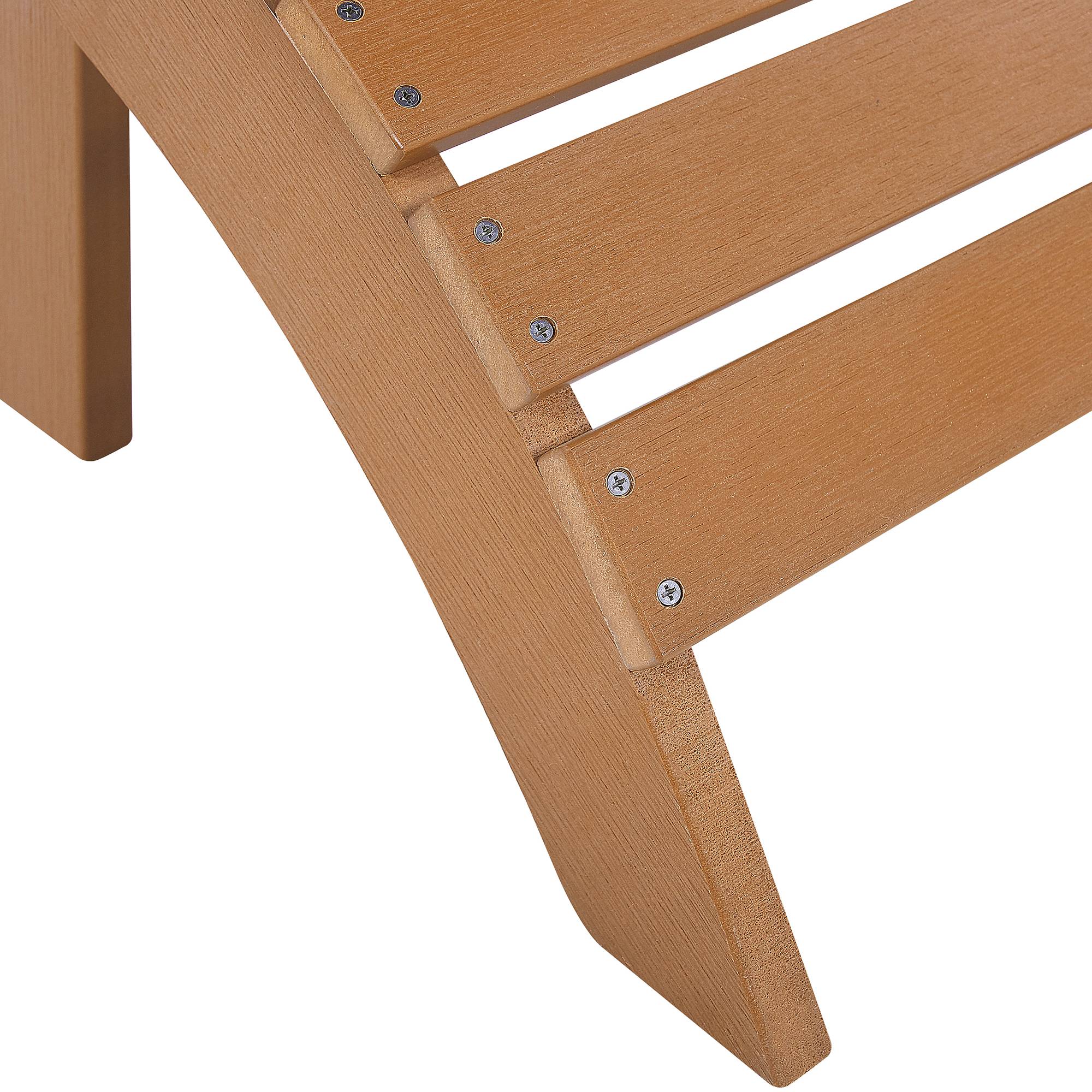 Beliani - Chaise de jardin Bois synthétique Marron ADIRONDACK - 50x43x34- Beliani - Imagen 6