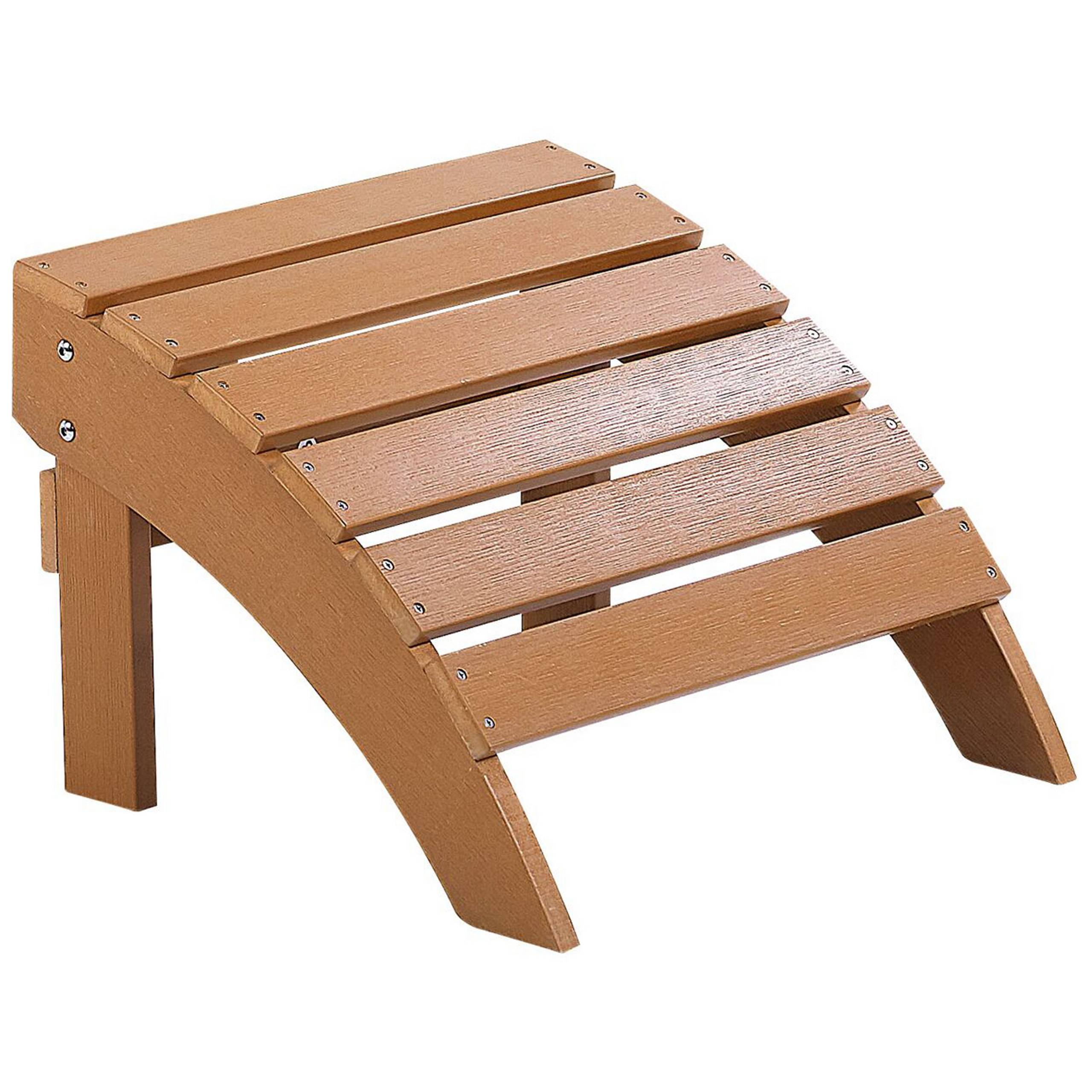 Beliani - Chaise de jardin Bois synthétique Marron ADIRONDACK - 50x43x34- Beliani - Imagen 2