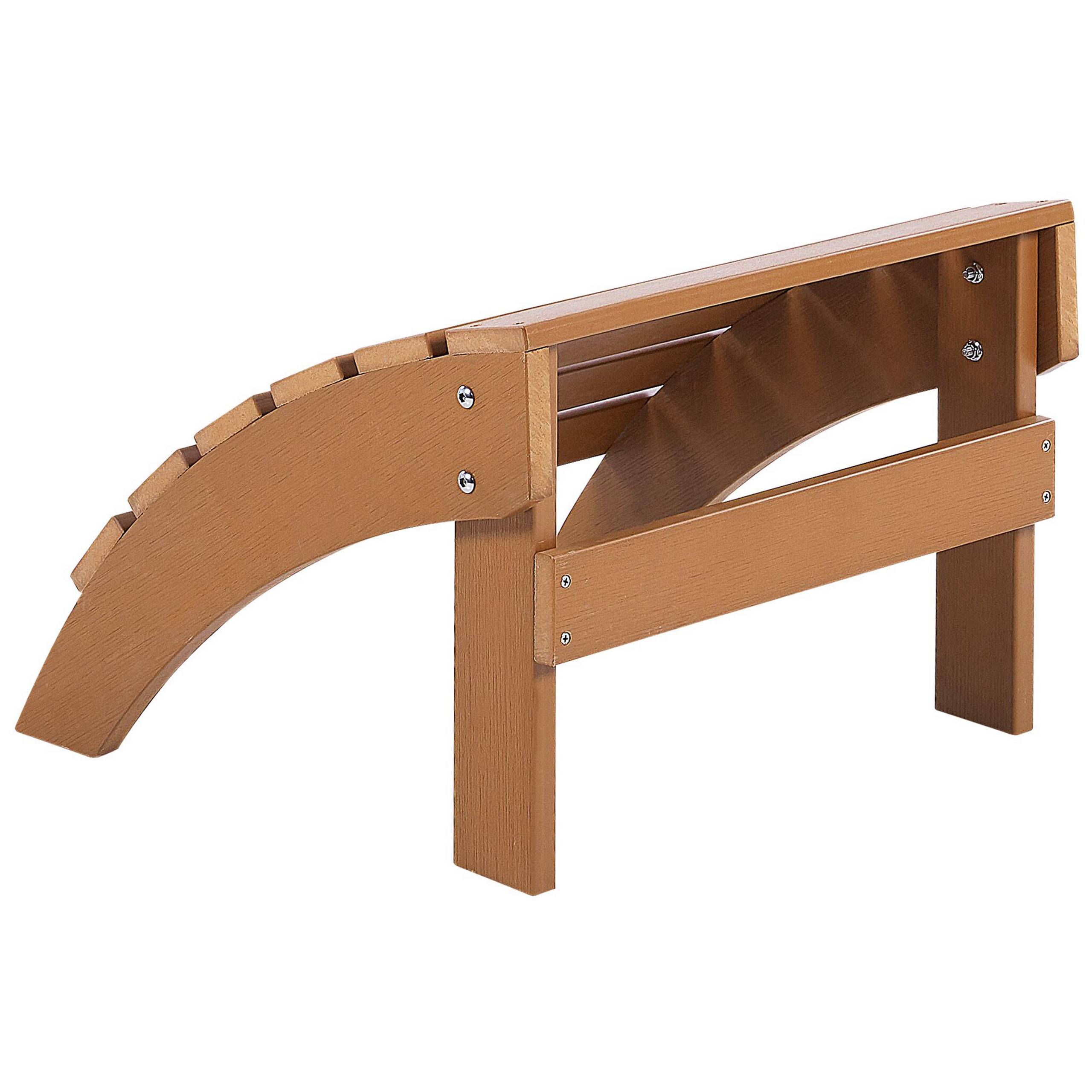 Beliani - Chaise de jardin Bois synthétique Marron ADIRONDACK - 50x43x34- Beliani - Imagen 4