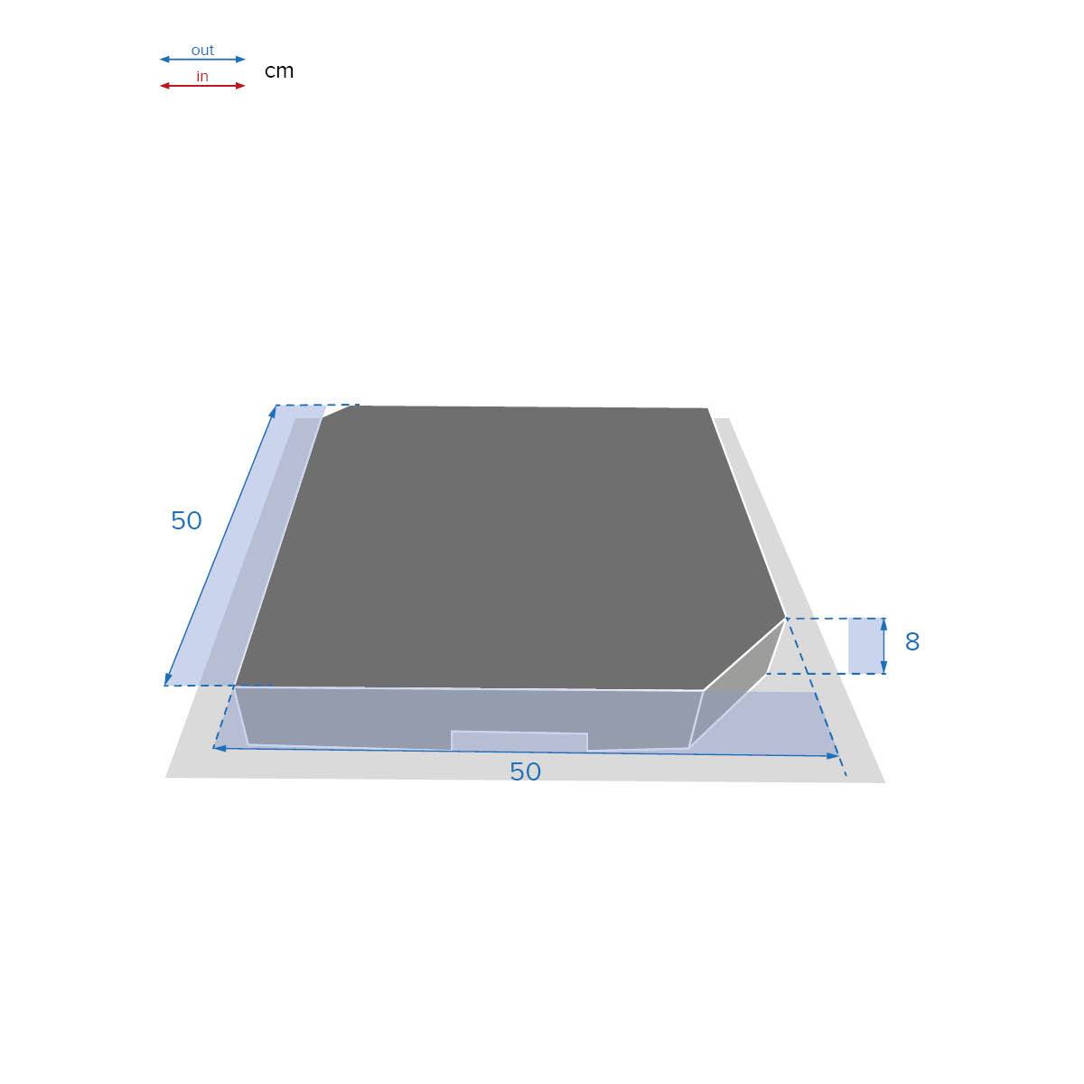 Hesperide - Dalle pour parasol "Baquio" gris 50kg en béton Hespéride - Imagen 4