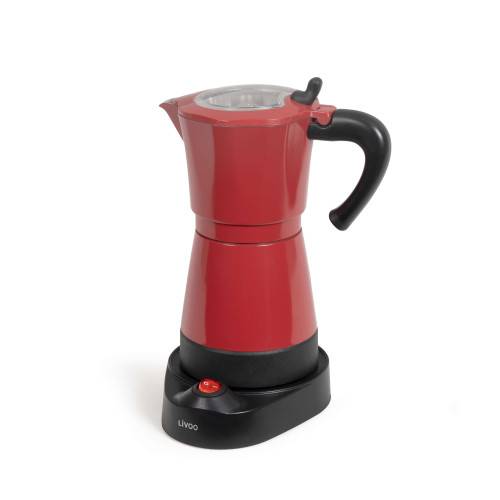 Livoo - Cafetière italienne électrique rouge 6 tasses - Image 4