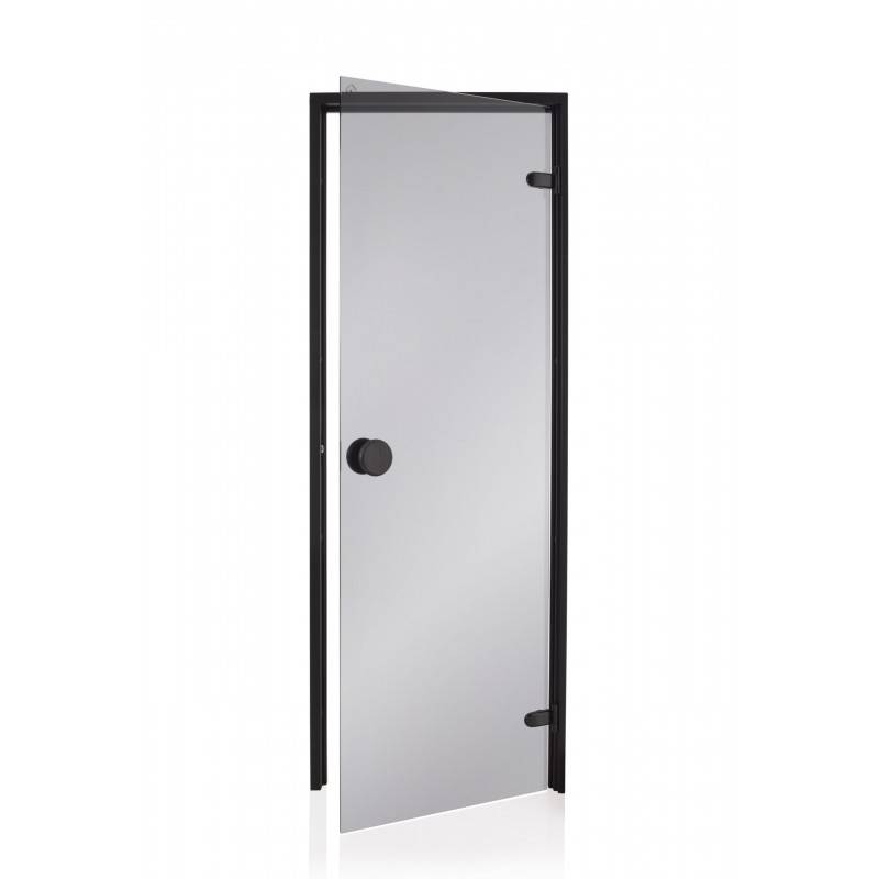 Porte noire pour sauna - Black Promo - Porte en bois 70x190 cm - Image 1