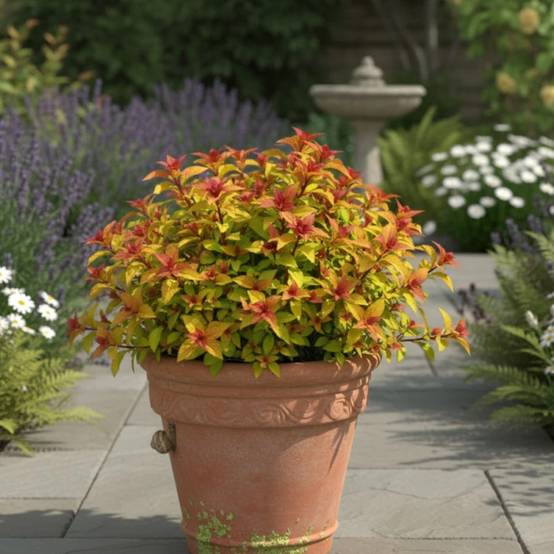 Spirée du Japon Merlo® Star 'Davcpo01', Spiraea à fleurs Rose - feuillage Caduc - Pot de 1,5L - 20/50 cm- hauteur à maturité De 0,50 m à 1,00 m - Image 7